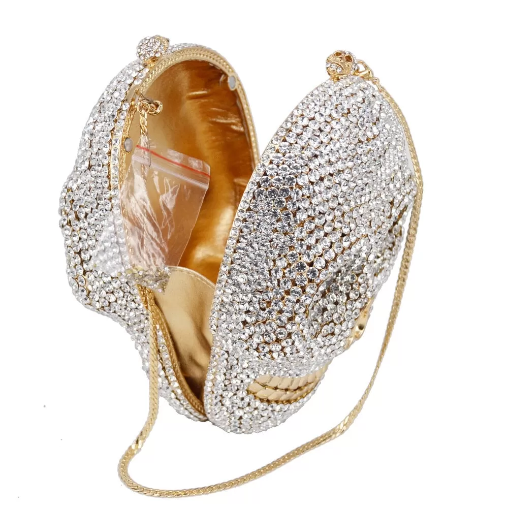 Handmade Skull Crystal Women Evening Bags