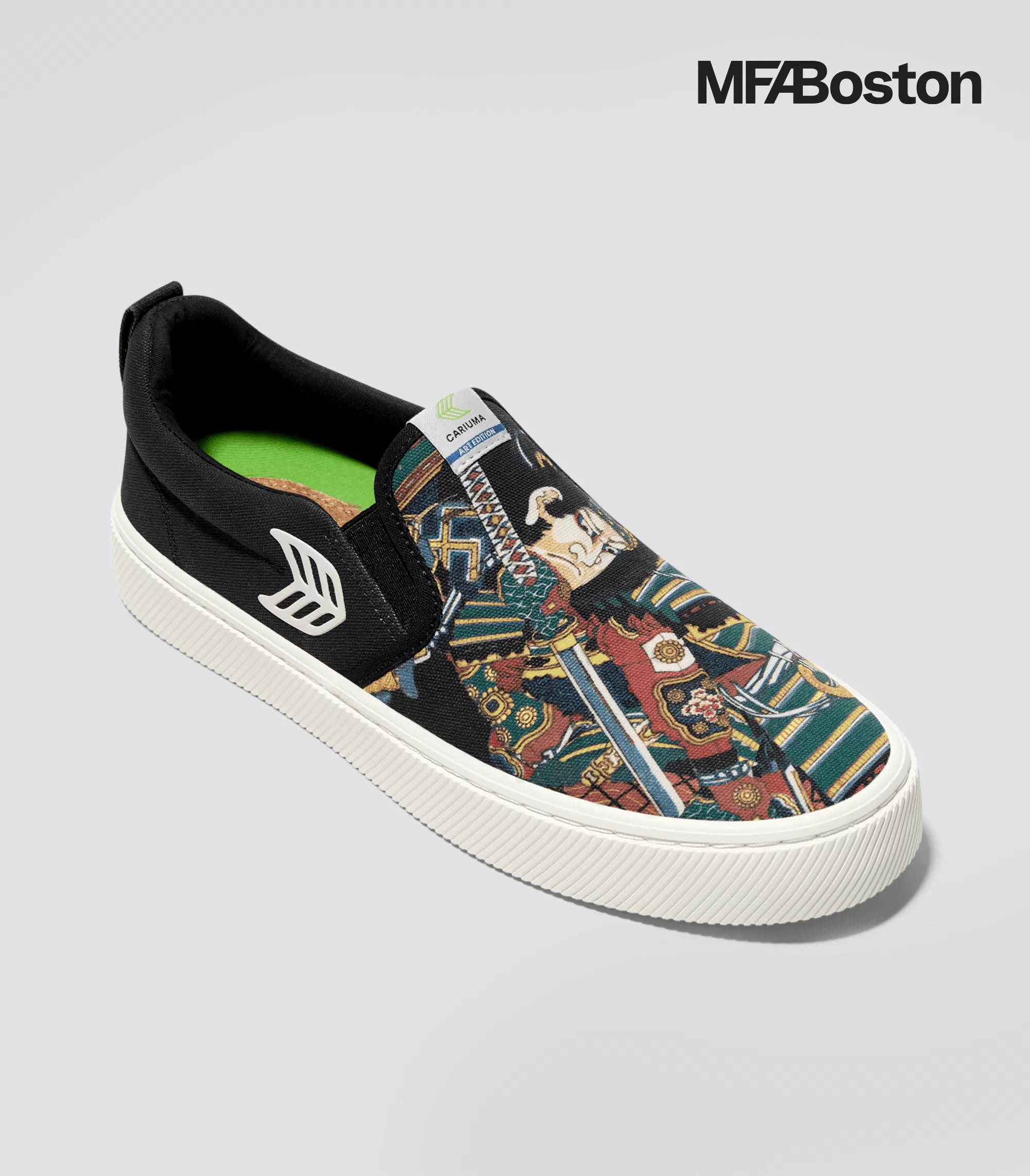 Hokusai SLIP-ON Warrior Print Canvas Sneaker Women