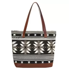 Indigenous Art Woven Tote Bag