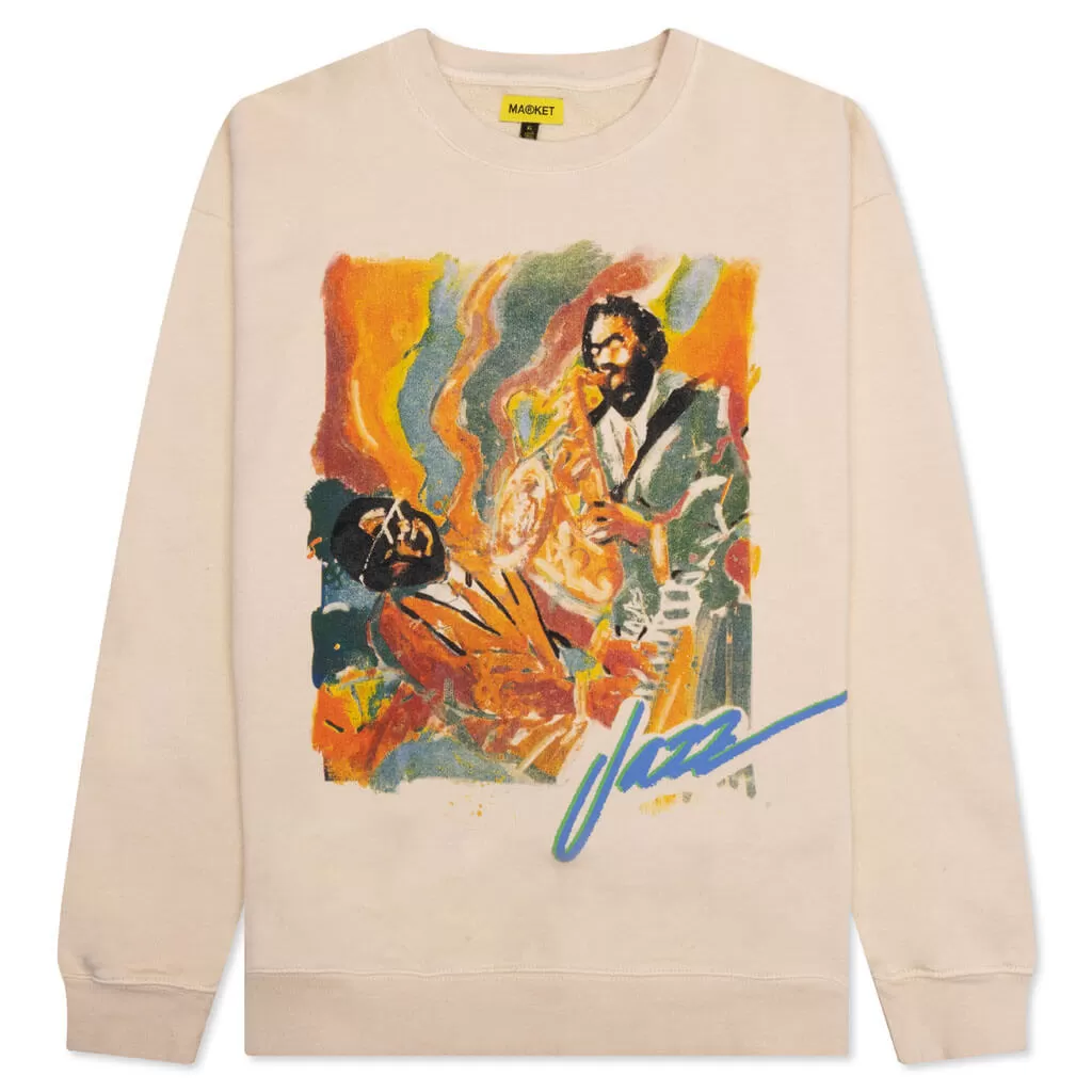 Jazz Night Crewneck - Coconut