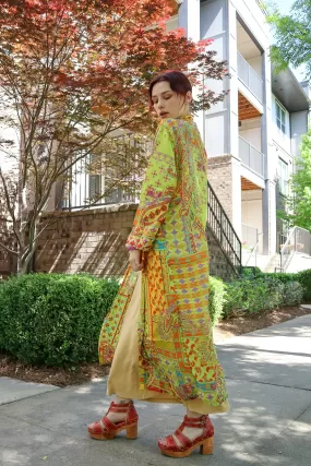 Jazzy Pop of Color Lightweight Kimono