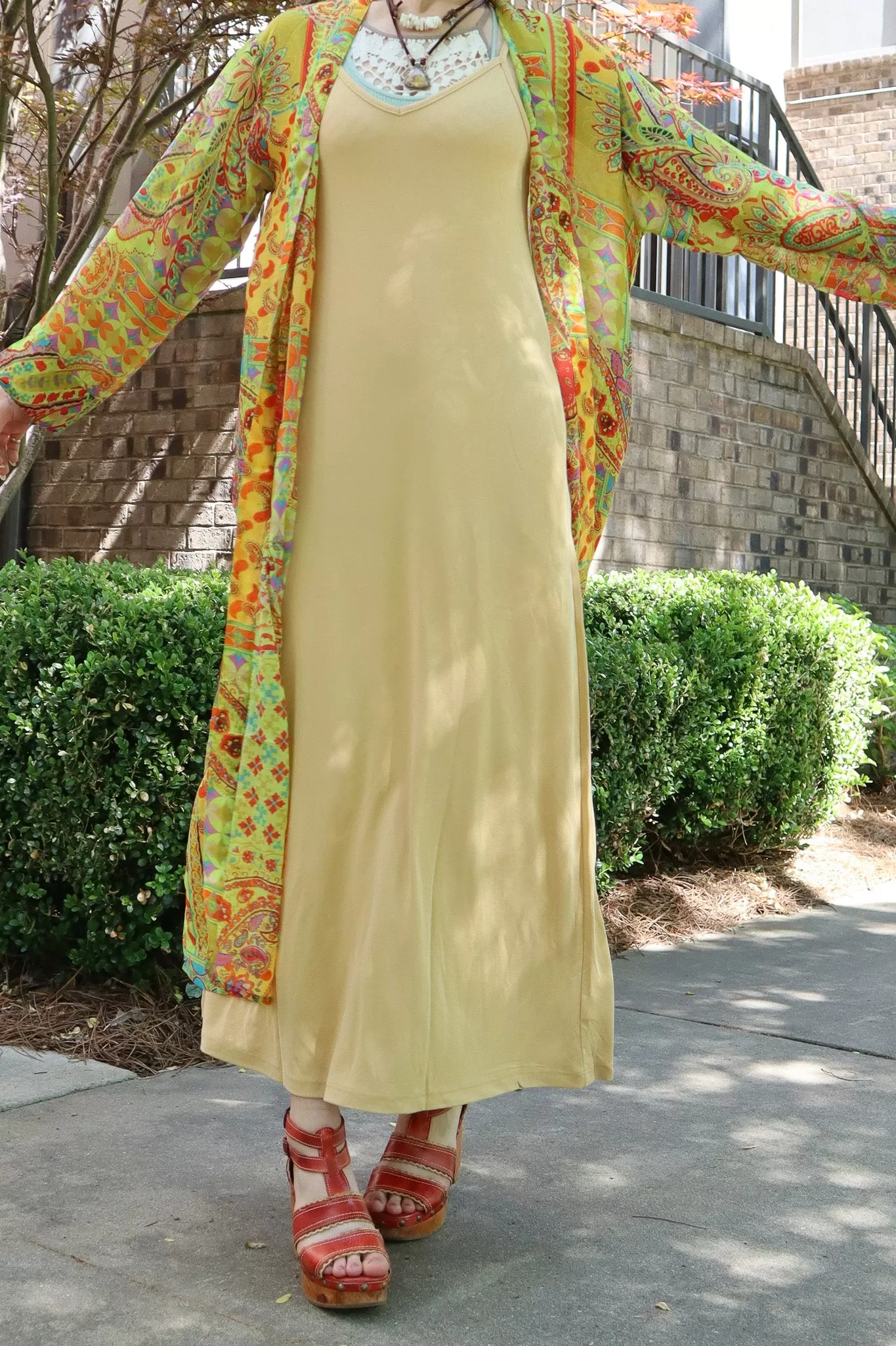 Jazzy Pop of Color Lightweight Kimono