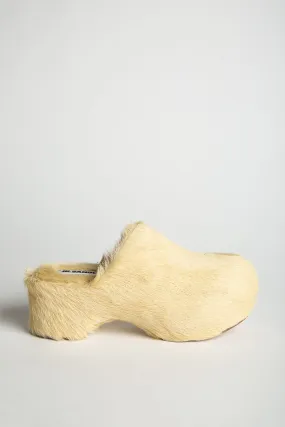 JIL SANDER | FUR CLOGS