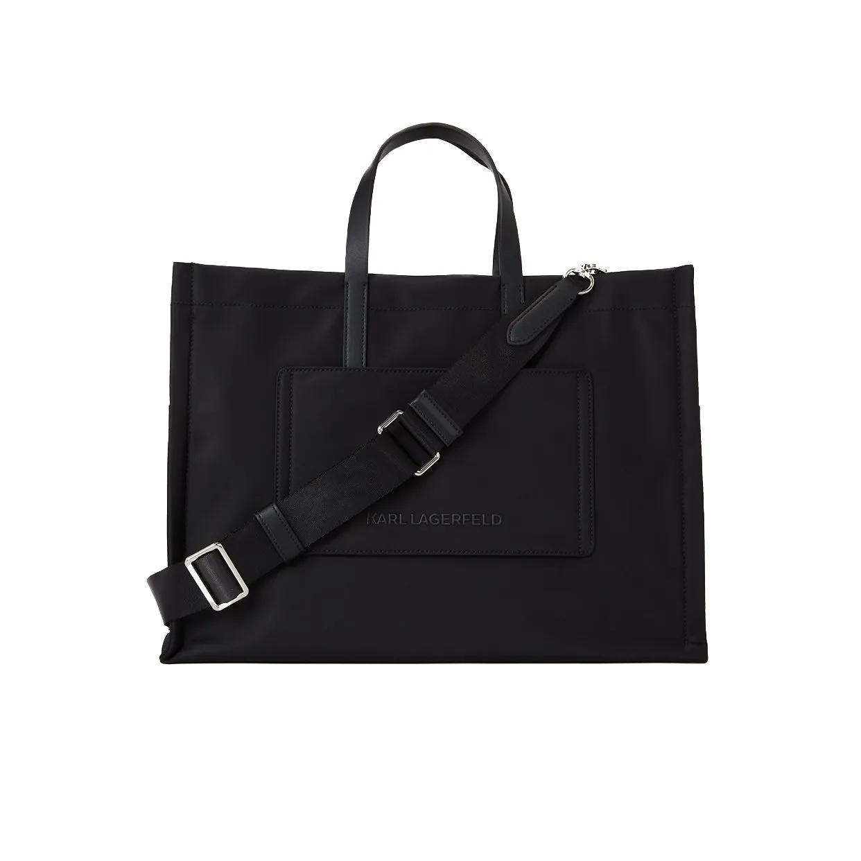 Karl Ikonik Large Tote Bag -Black