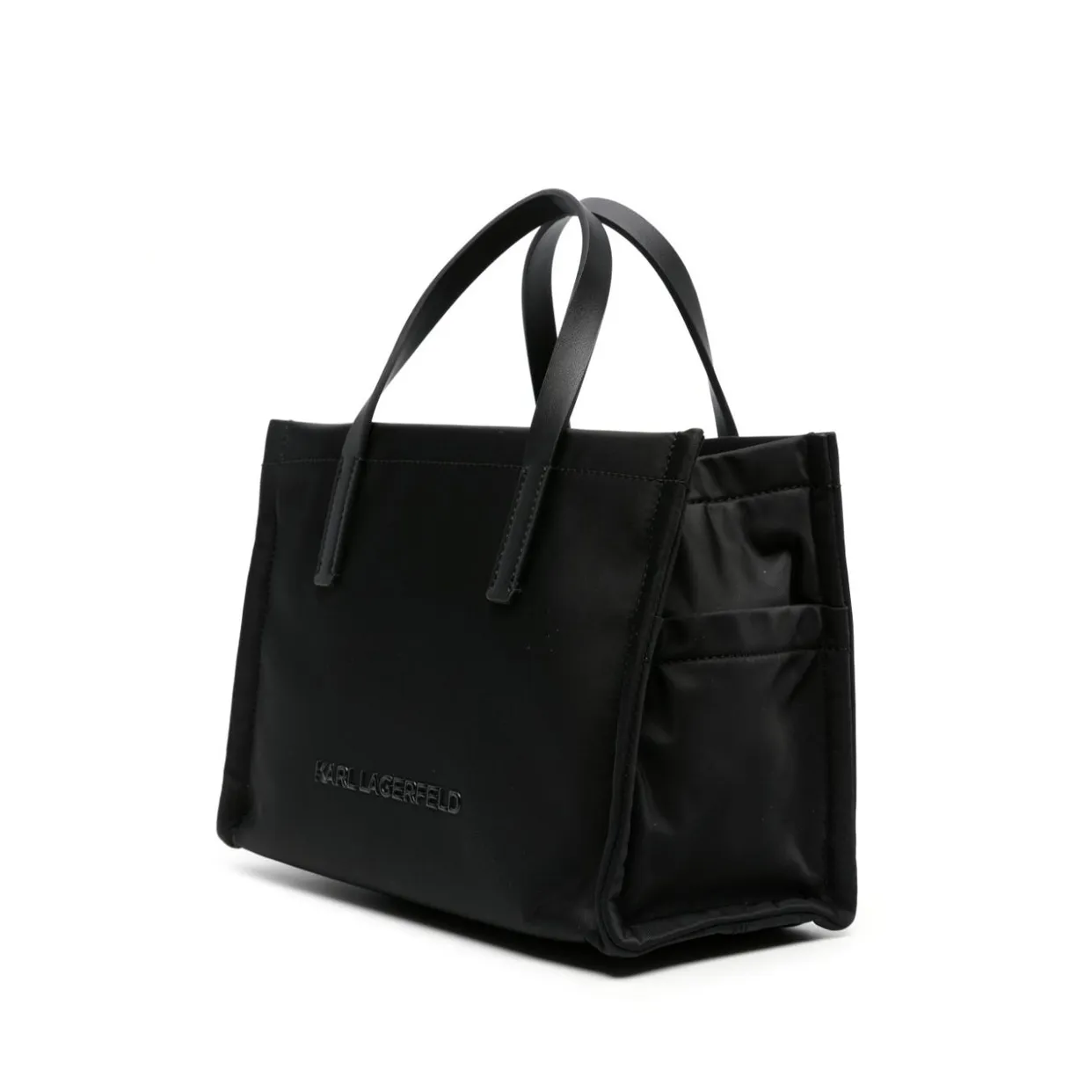 Karl Ikonik Small Tote Bag -Black