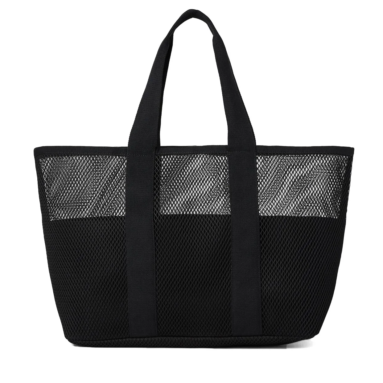 Karl Logo Mesh Beach Bag -Black