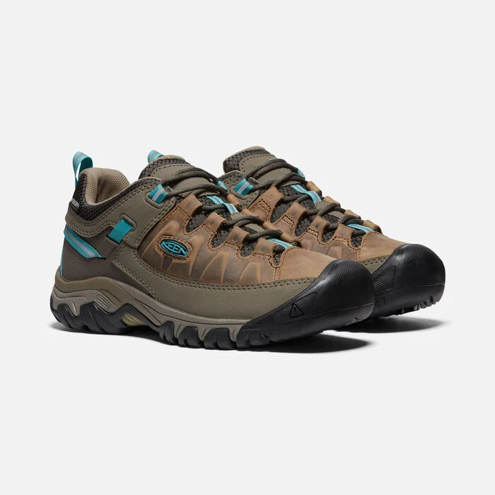 Keen Women’s Targhee III Low Waterproof Hiking Shoes-Toasted Coconut/Porcelain