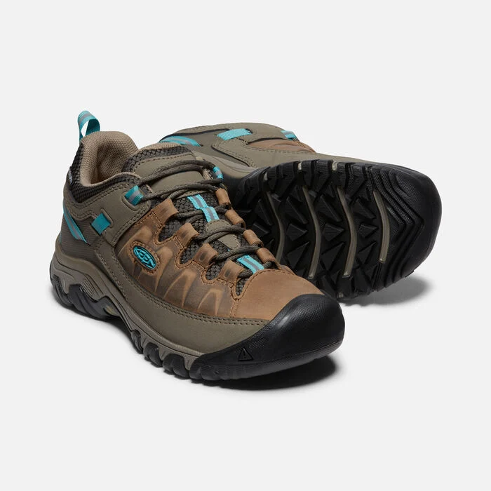 Keen Women’s Targhee III Low Waterproof Hiking Shoes-Toasted Coconut/Porcelain