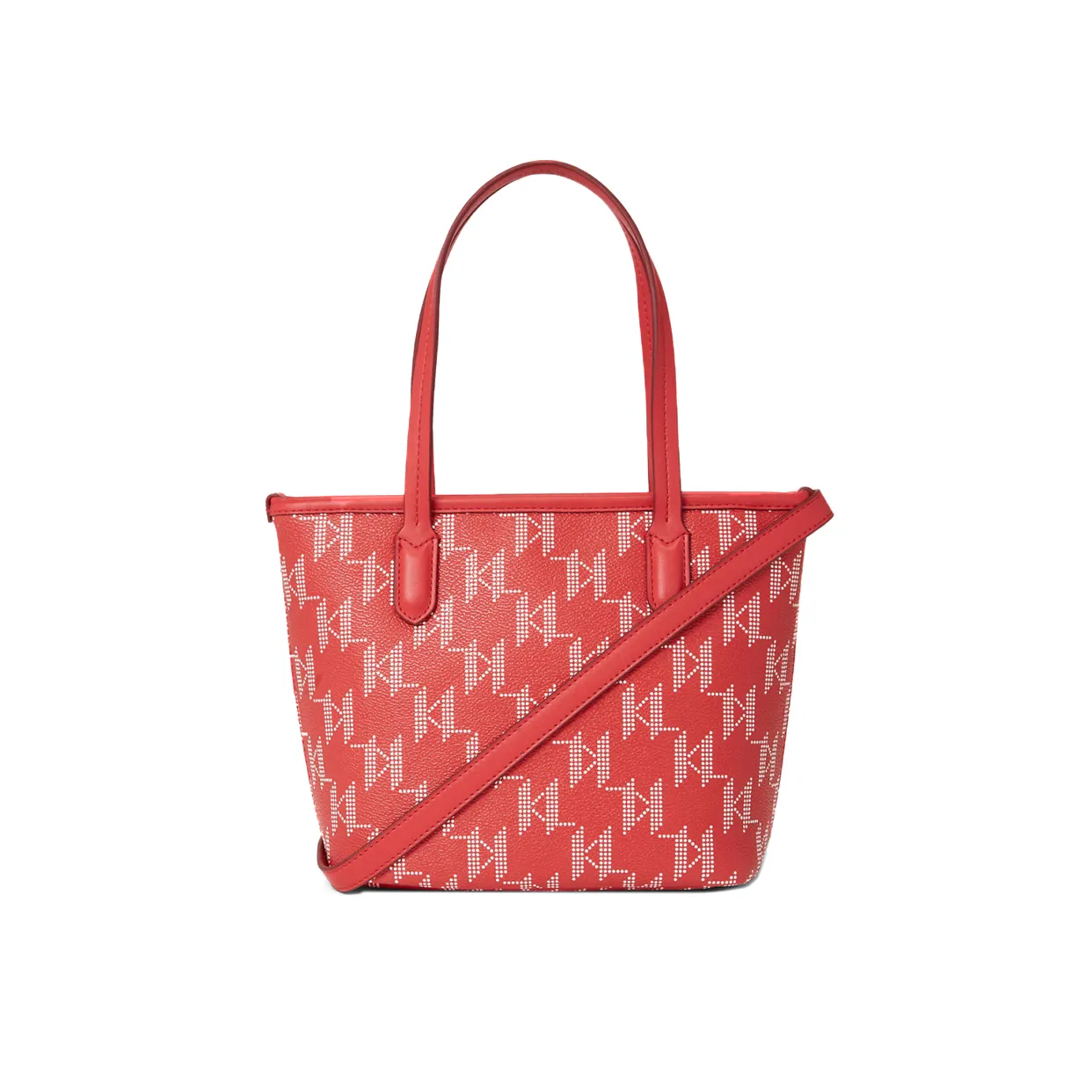 K/Ikonik Monogram Small Tote Bag -Red