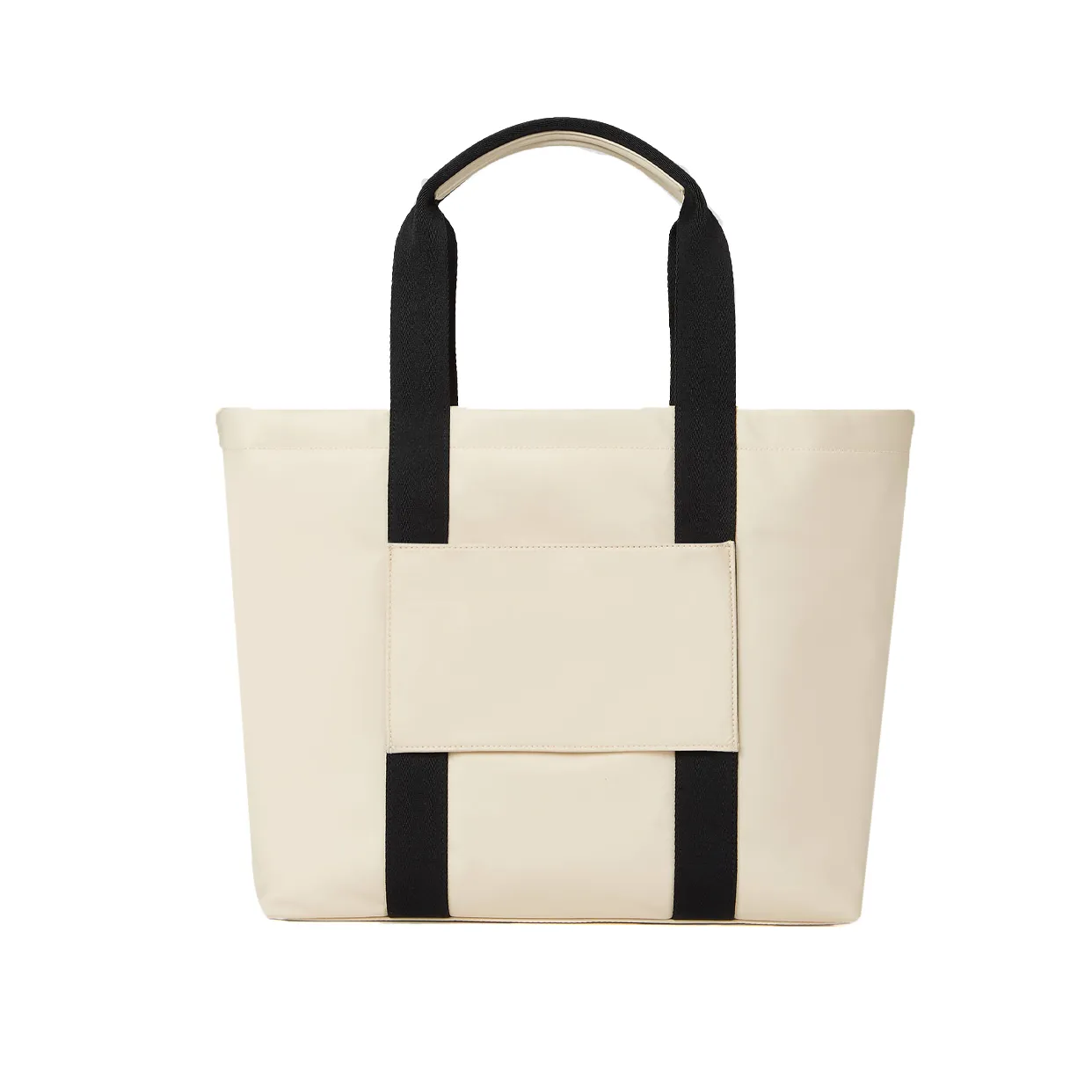 K/Ikonik Nylon Large Zip-Top Tote Bag -Almond