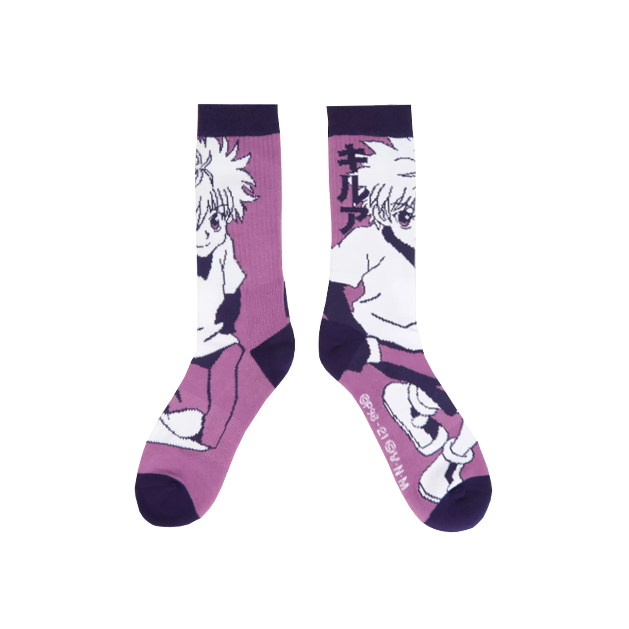 Killua Zoldyck Character Crew Socks