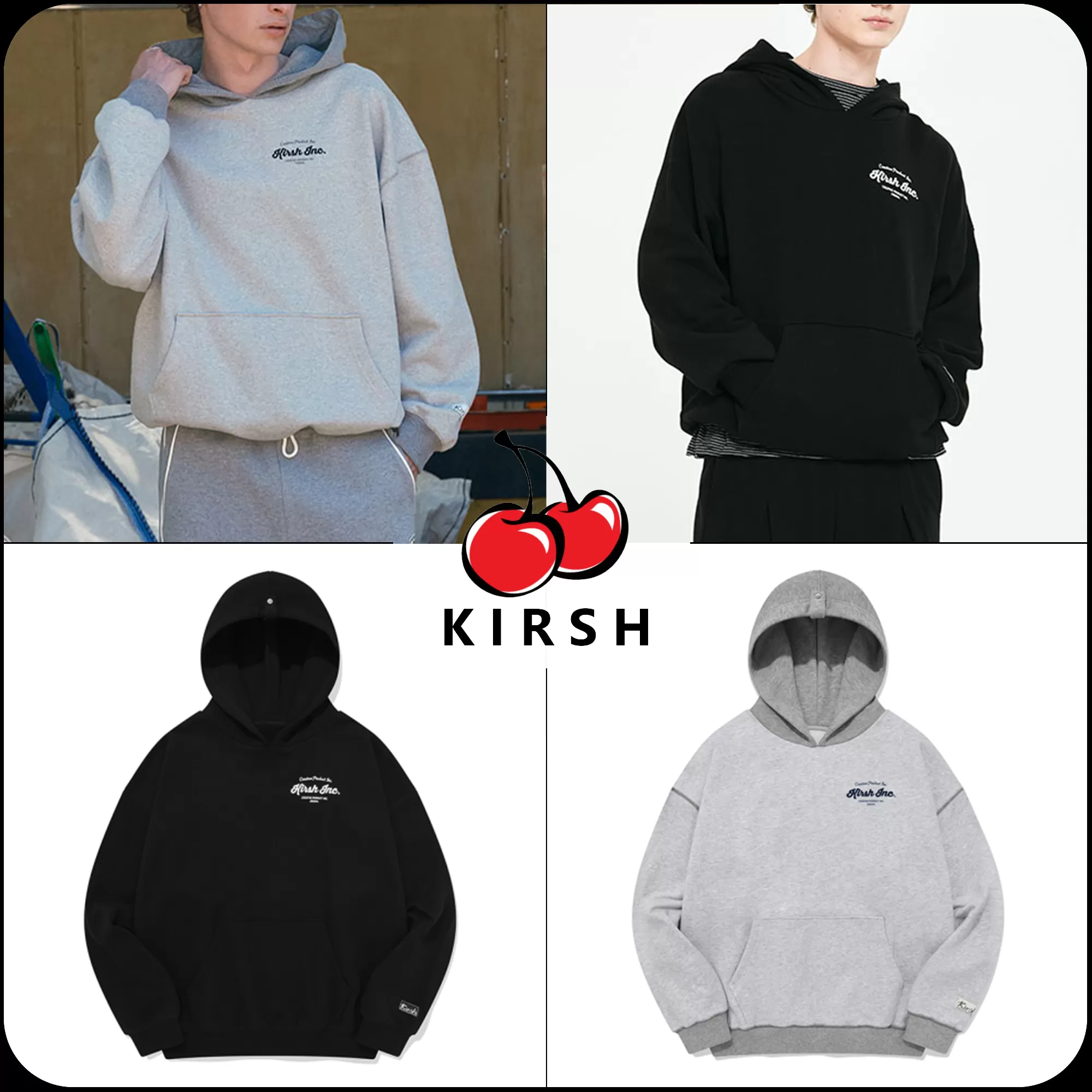 KIRSH  |[ KIRSH ]★UNI HEAVYWEIGHT SNAP DETAIL HOODIE