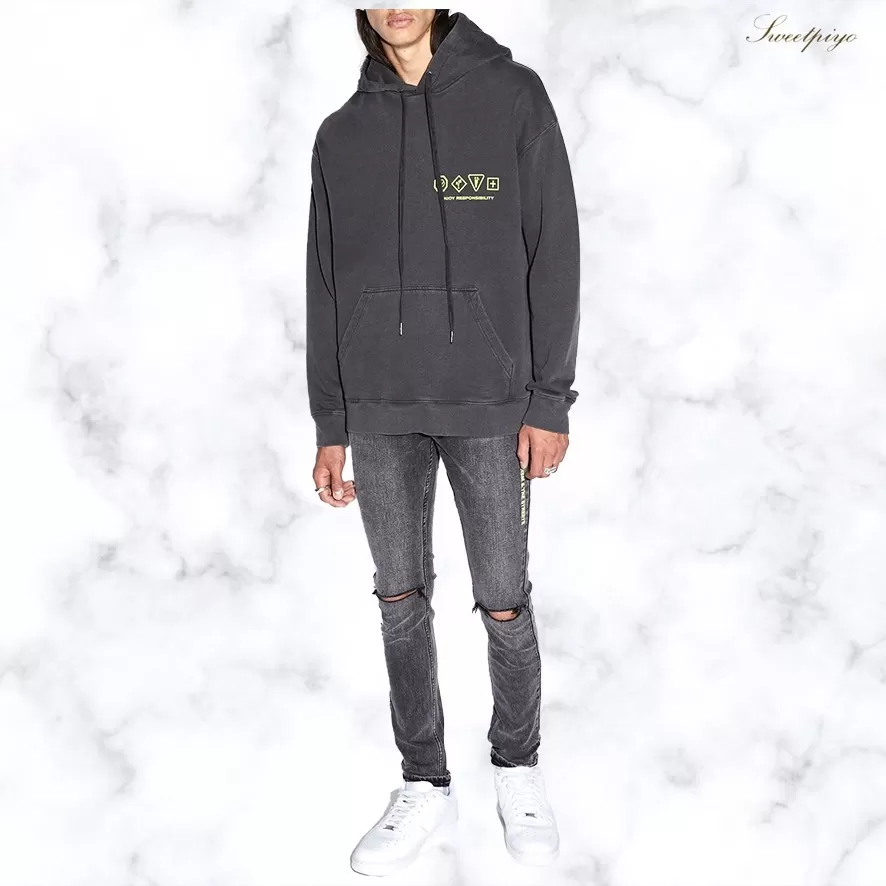 KSUBI  |KSUBI Enjoy Biggie Hoodie Faded Black MPF23FL007