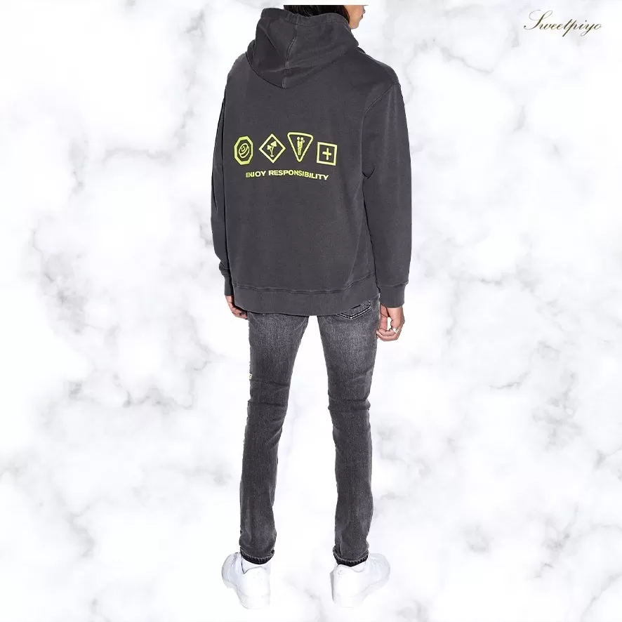 KSUBI  |KSUBI Enjoy Biggie Hoodie Faded Black MPF23FL007