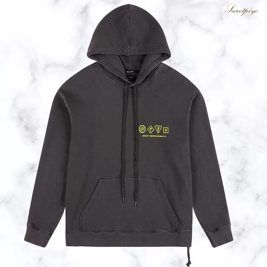 KSUBI  |KSUBI Enjoy Biggie Hoodie Faded Black MPF23FL007