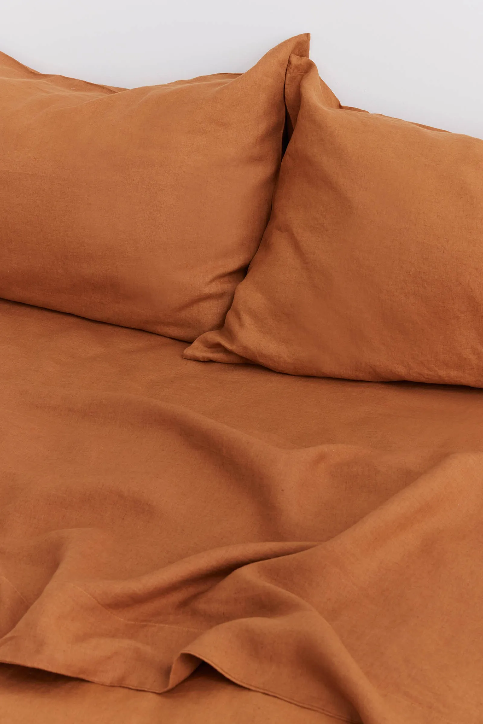 Linen Flat Sheet Tobacco