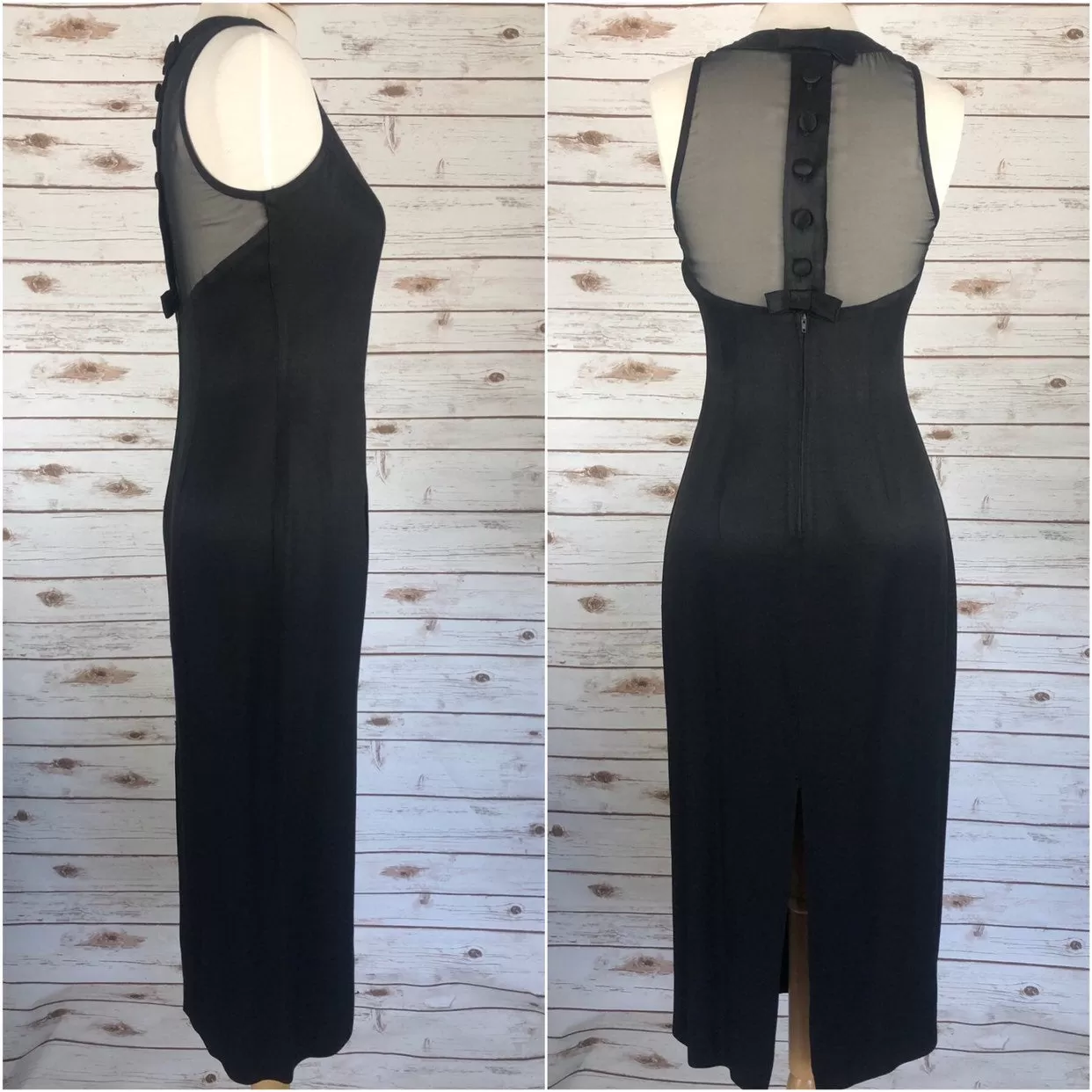 Live: 176 Vintage 80s Little Black Vintage Dress Sexy Sheer