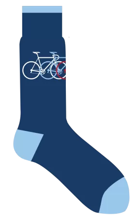 Lorenzo Uomo Socks  - Navy Cycling