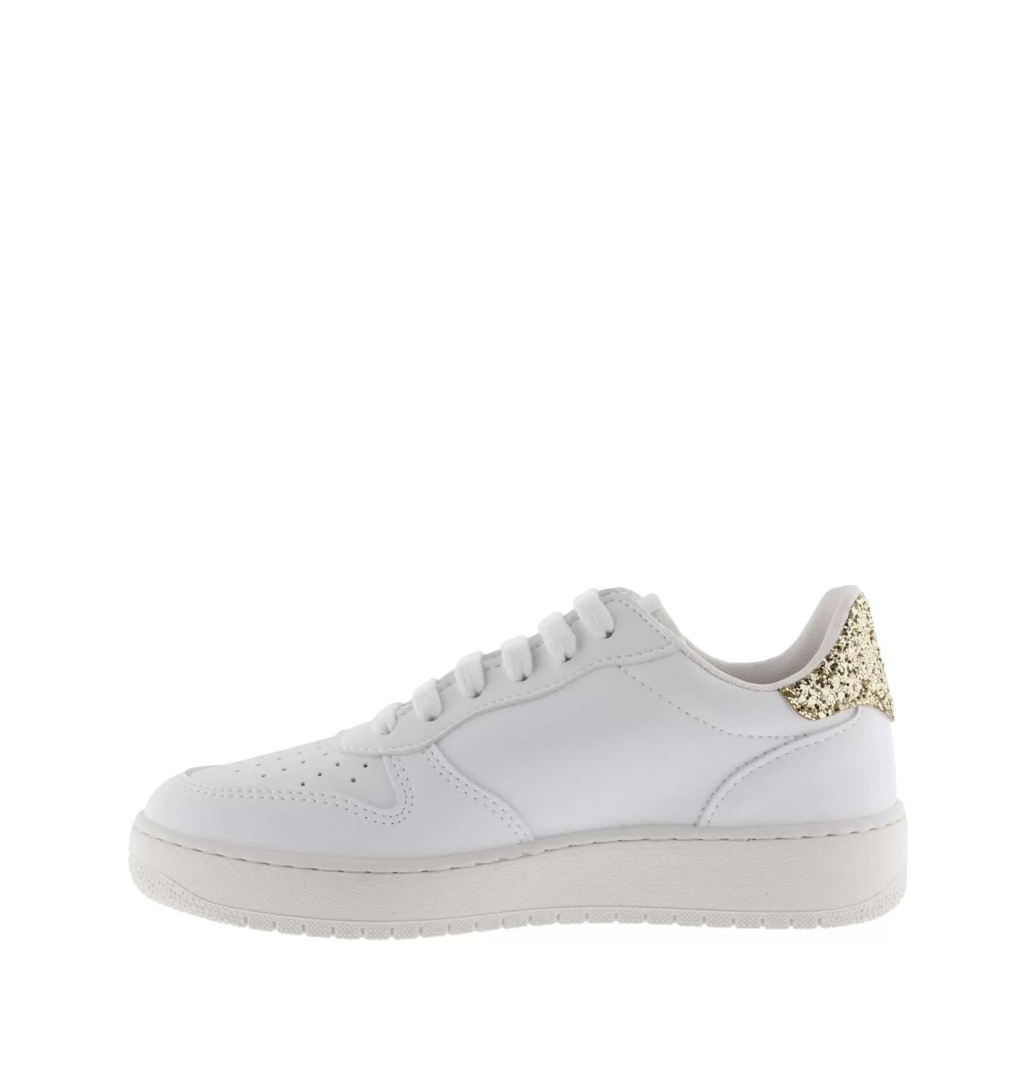 Madrid Faux Leather & Glitter Sneaker for Women - 1258237