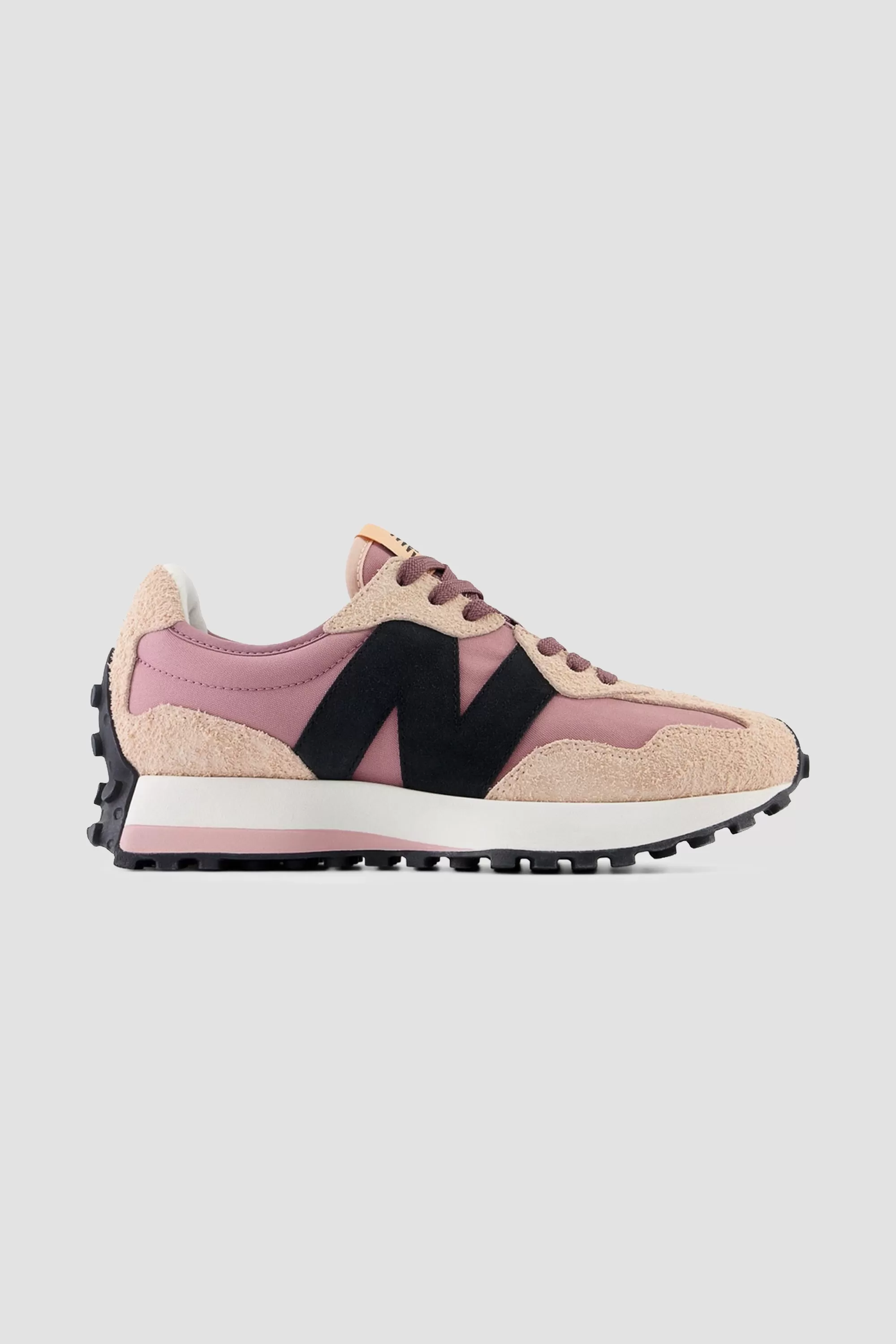 New Balance Women's 327 Sneaker in Pink Black