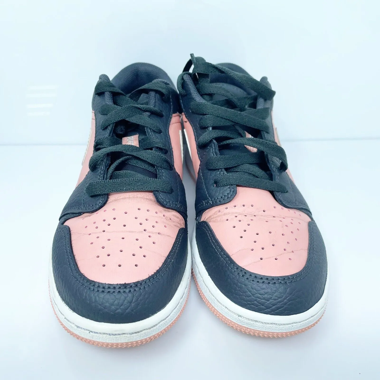 Nike Boys Air Jordan 1 Low 554723-016 Pink Casual Shoes Sneakers Size 5.5Y