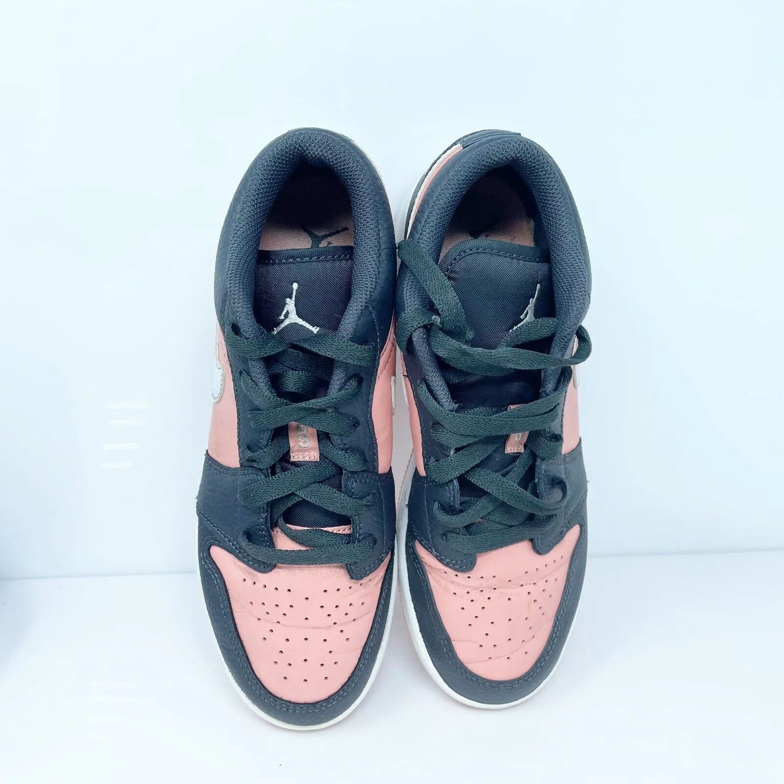 Nike Boys Air Jordan 1 Low 554723-016 Pink Casual Shoes Sneakers Size 5.5Y