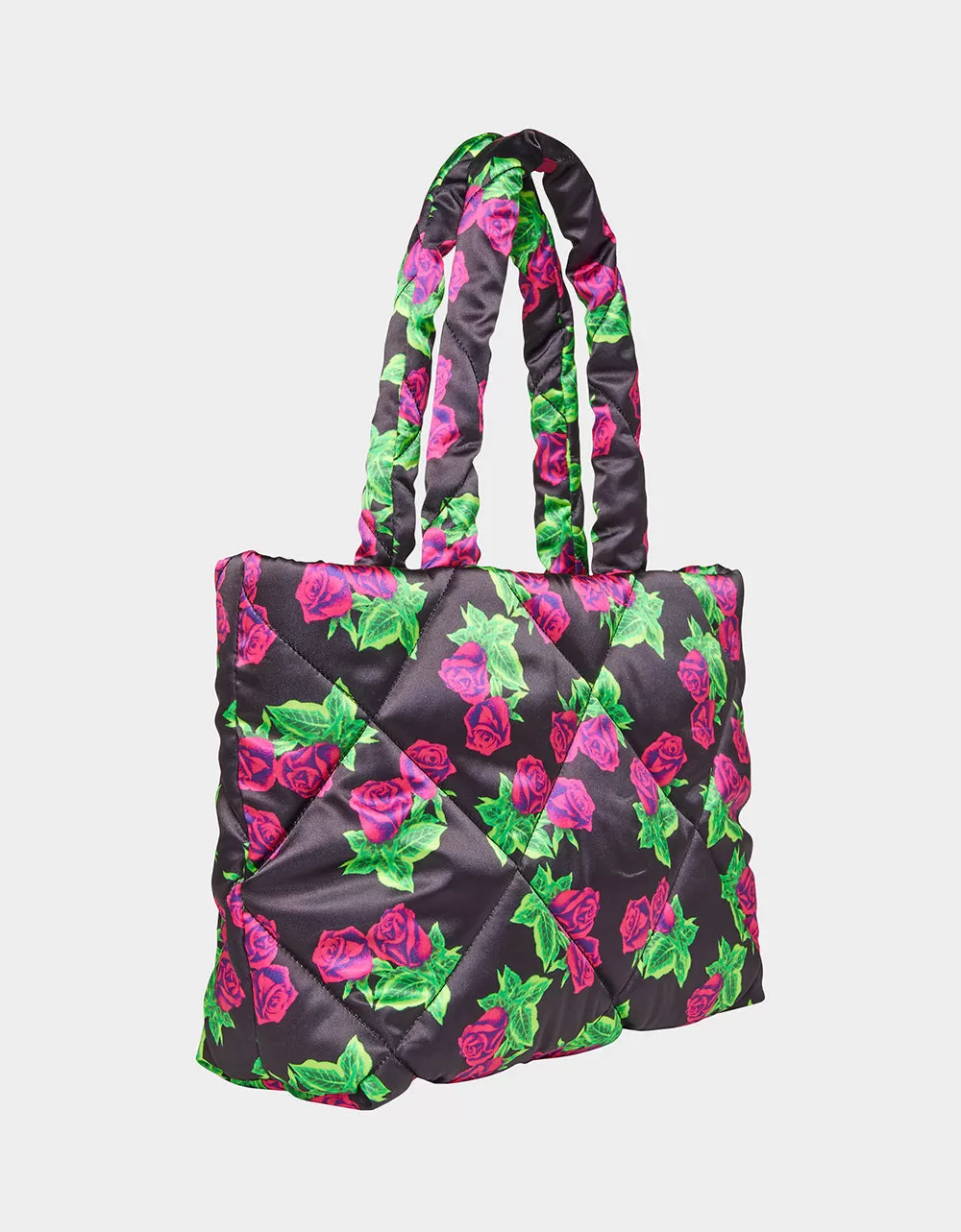 NYLON PILLOW TOTE FLORAL | RE:LUV