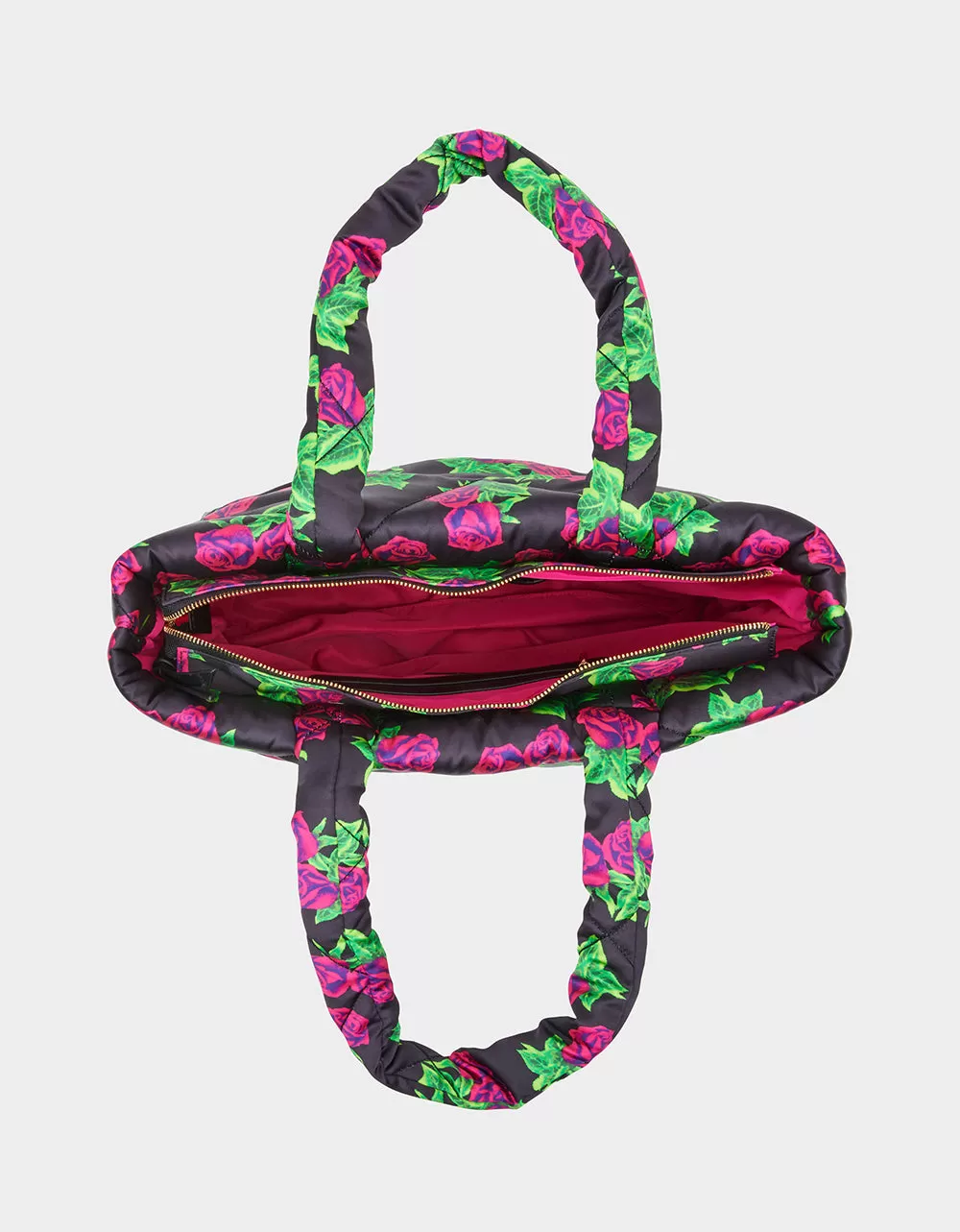 NYLON PILLOW TOTE FLORAL | RE:LUV