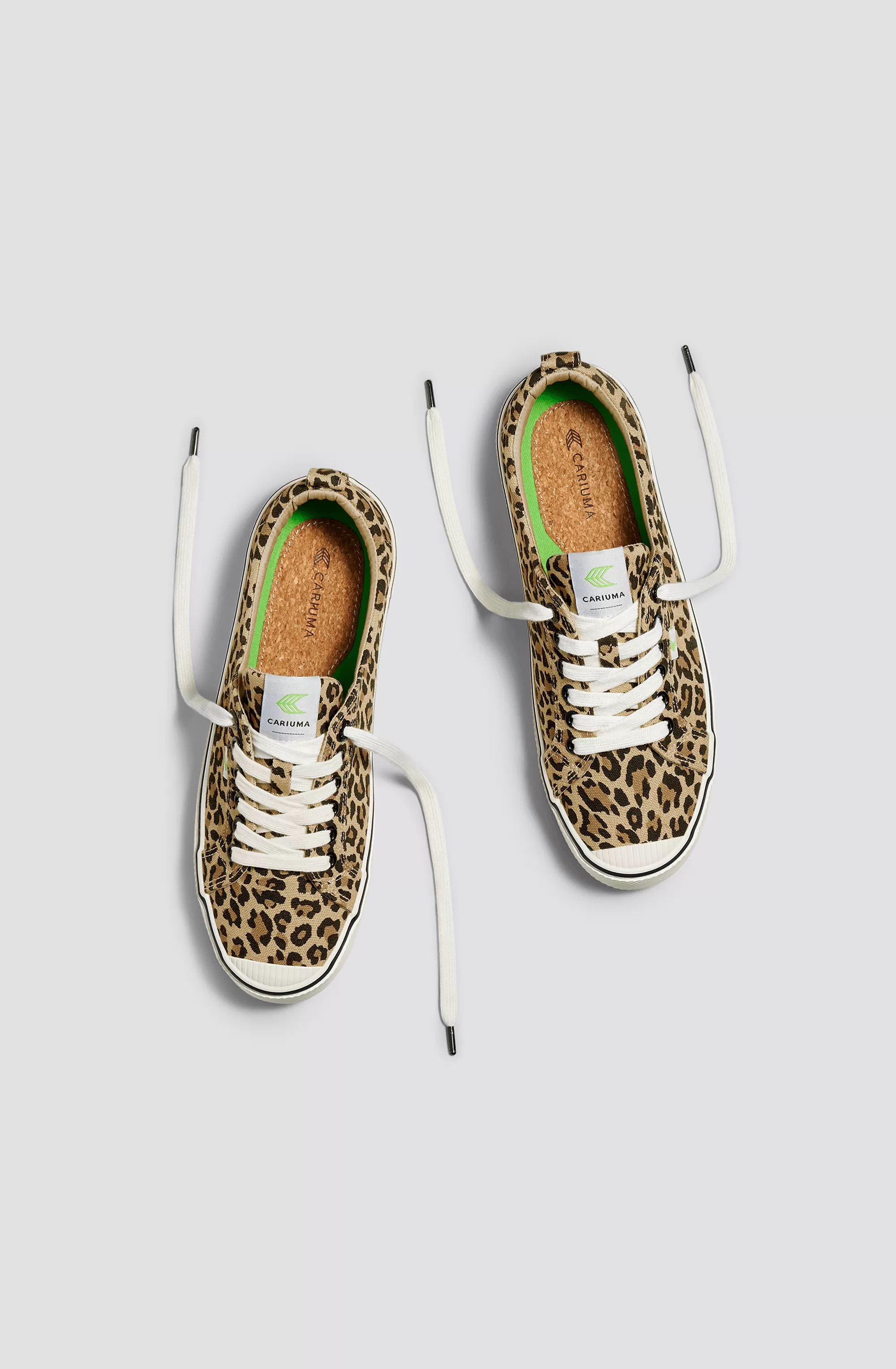 OCA Low Stripe Leopard Print Canvas Sneaker Men