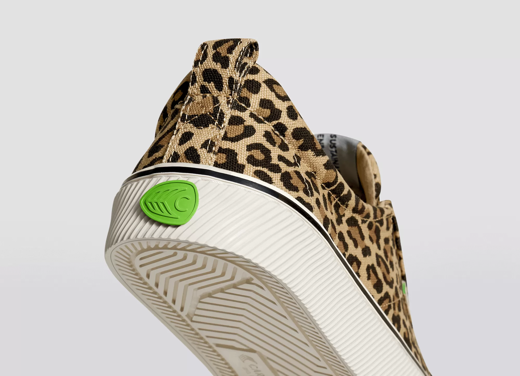 OCA Low Stripe Leopard Print Canvas Sneaker Men