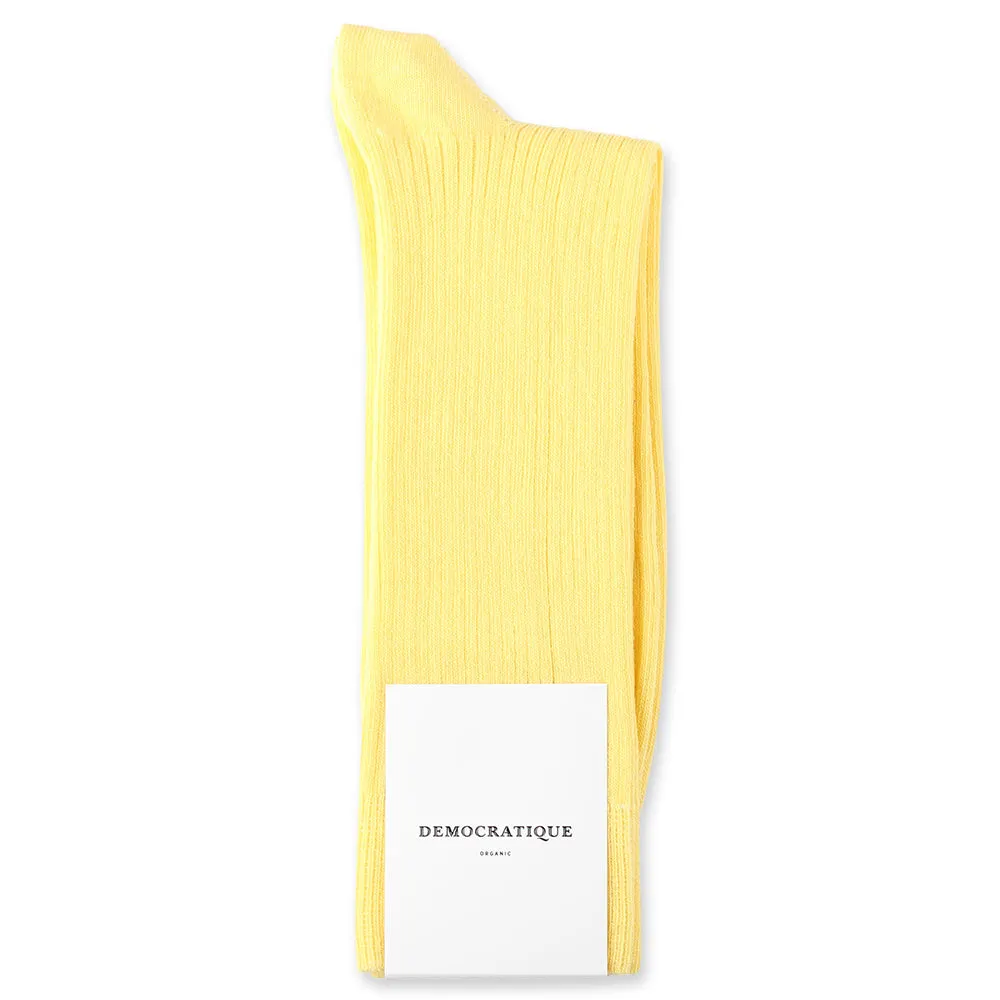 Originals Fine Rib Socks 6-pack Shaded Yellow