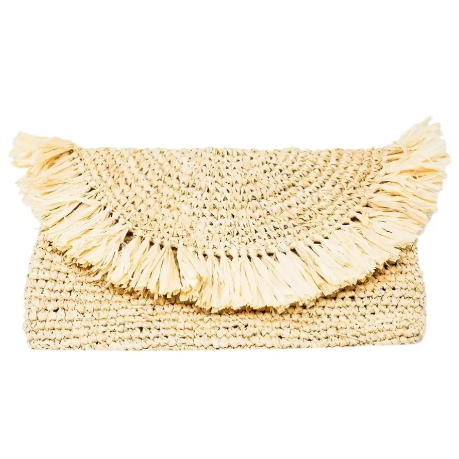 POPPY + SAGE- Lark Clutch- Natural