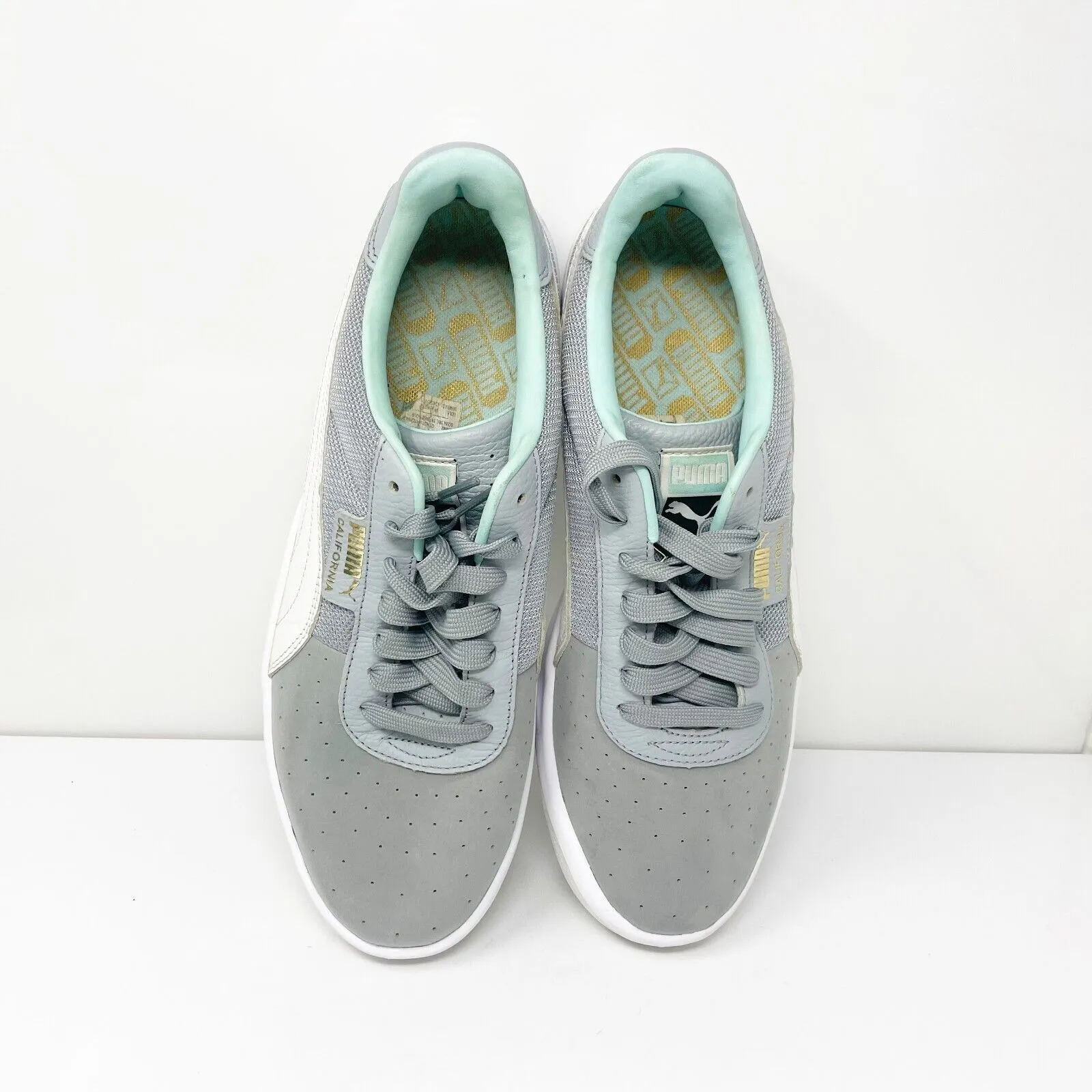 Puma Mens California 366608 01 Gray Casual Shoes Sneakers Size 10