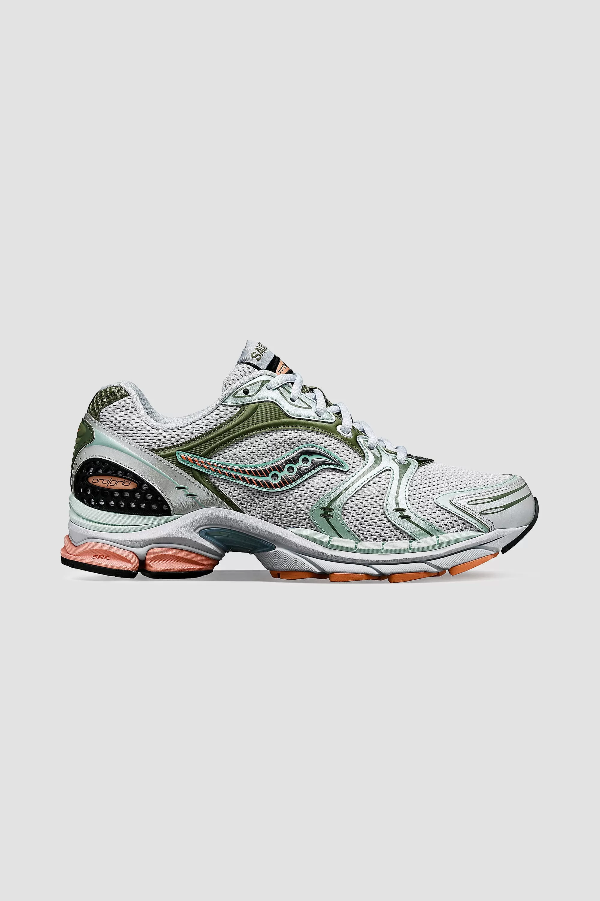 Saucony Unisex Progrid Triumph 4 Sneaker in Grey/Green