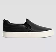 SLIP-ON Black Premium Leather Sneaker Women