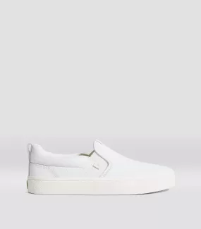 SLIP-ON White Premium Leather Sneaker Men