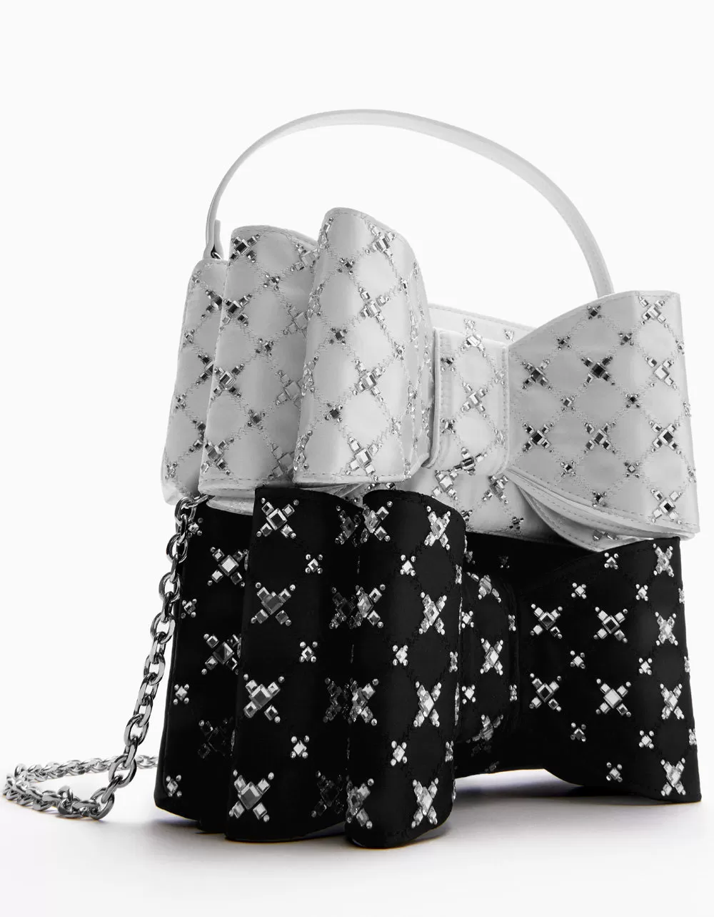 TIE THE KNOT BOW BAG BLACK