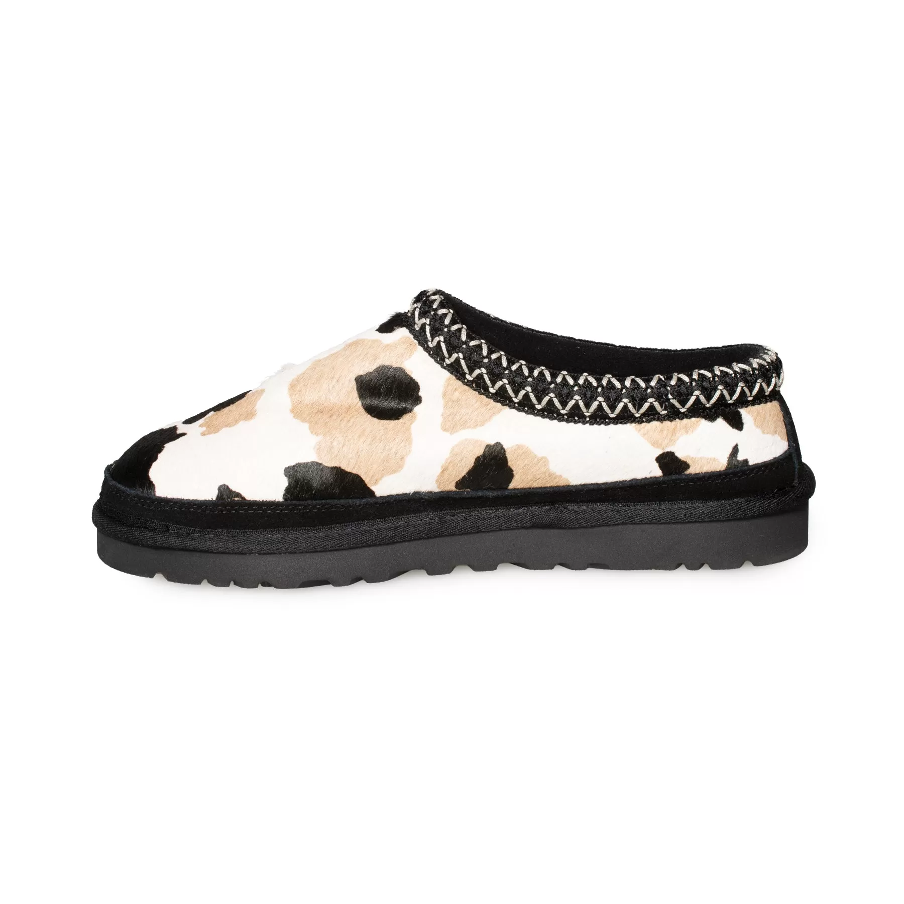 UGG Tasman Cow Print Black Slippers - Men's