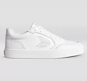 VALLELY White Leather Ice Logo Sneaker Men