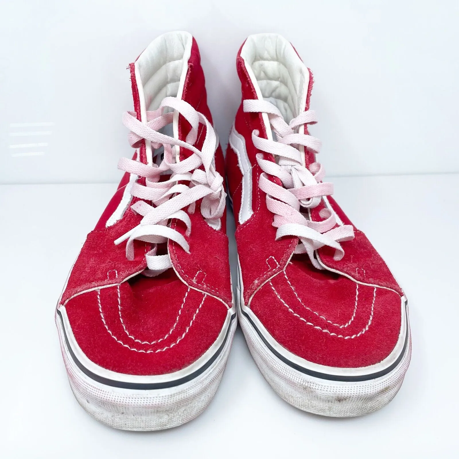 Vans Mens Sk8 Hi 721356 Red Casual Shoes Sneakers Size 10