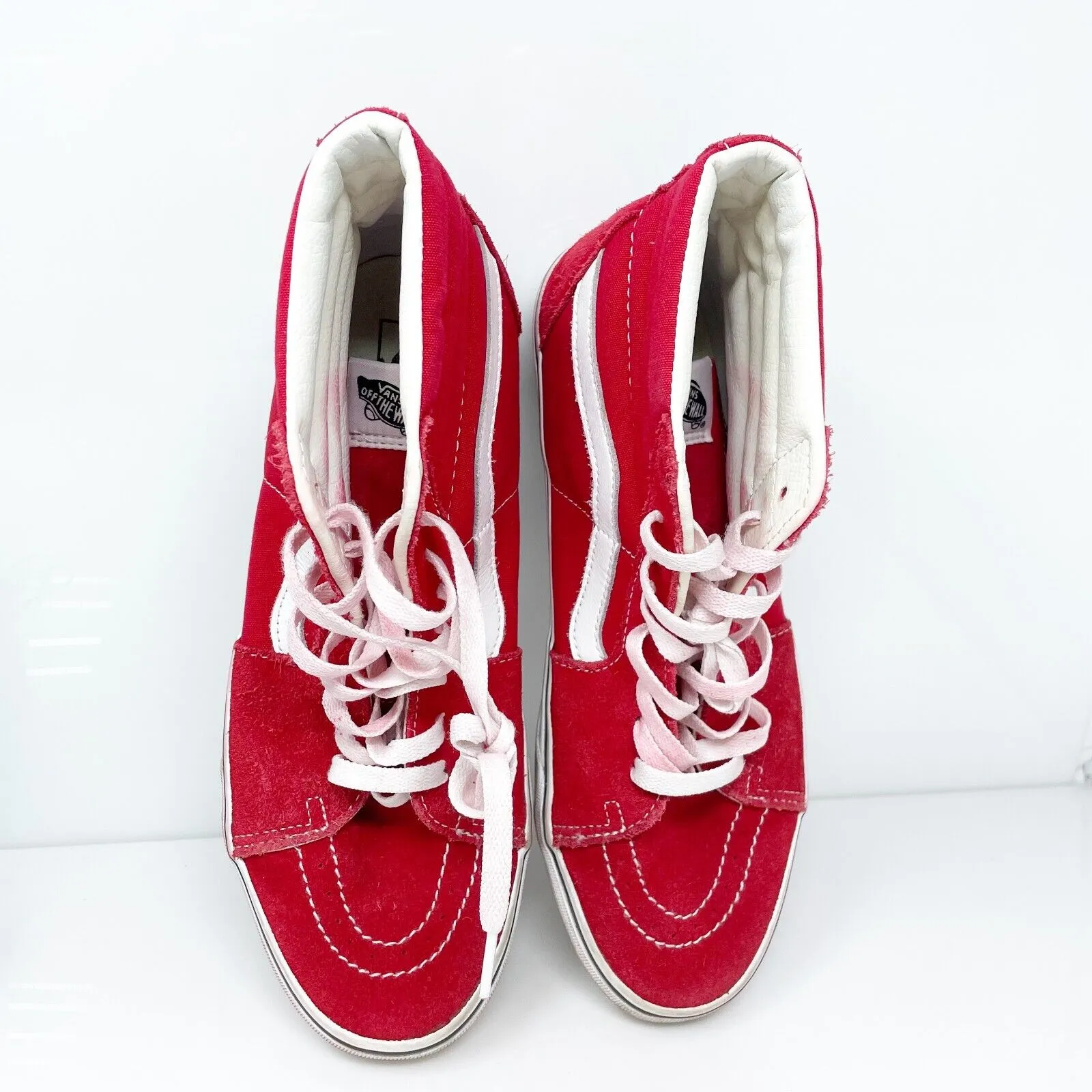 Vans Mens Sk8 Hi 721356 Red Casual Shoes Sneakers Size 10