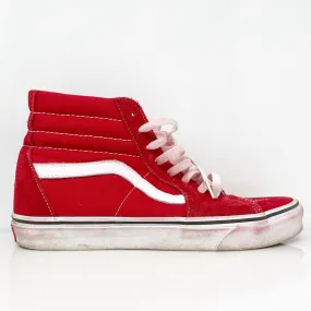 Vans Mens Sk8 Hi 721356 Red Casual Shoes Sneakers Size 10