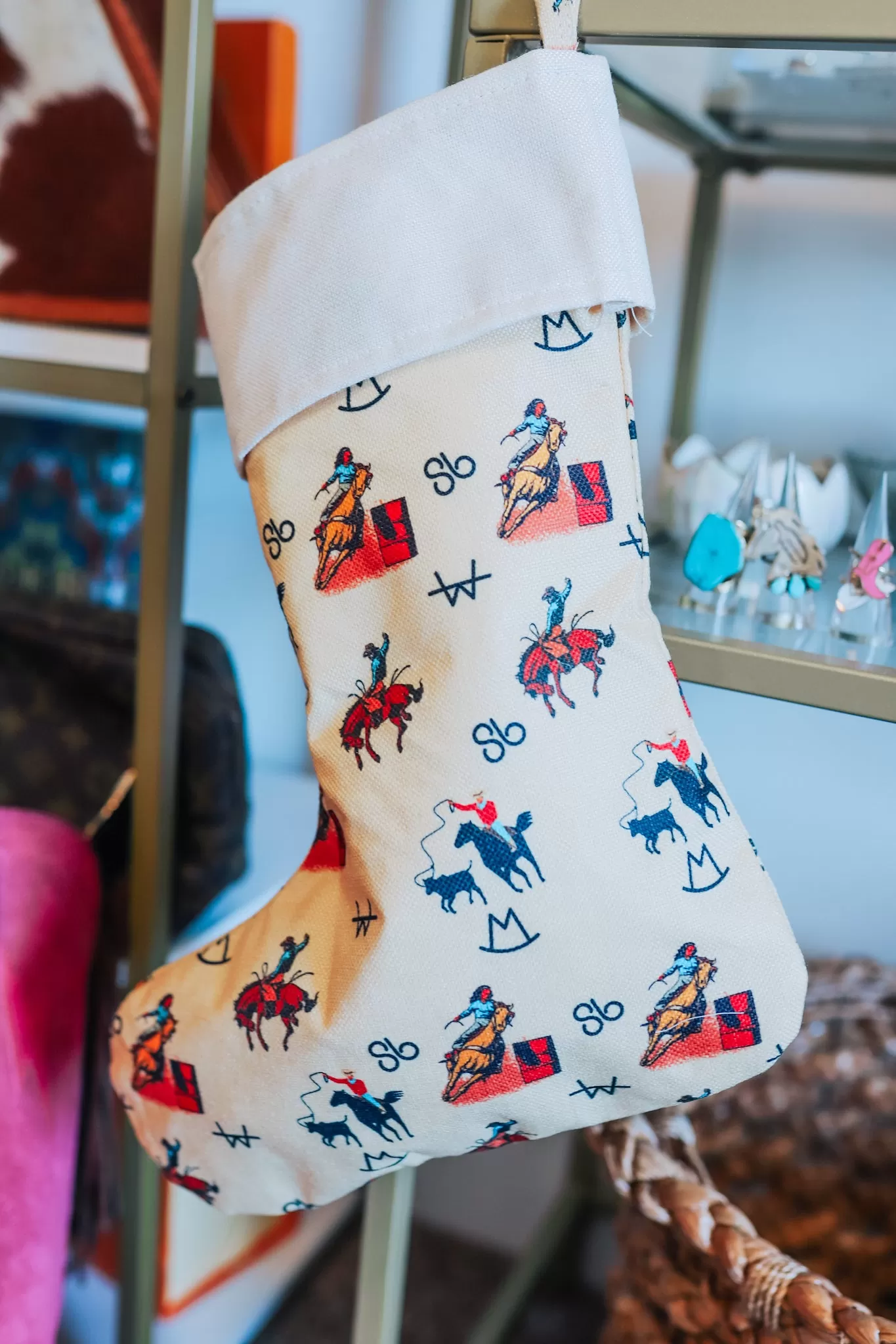 Vintage Cowboy Christmas Stocking