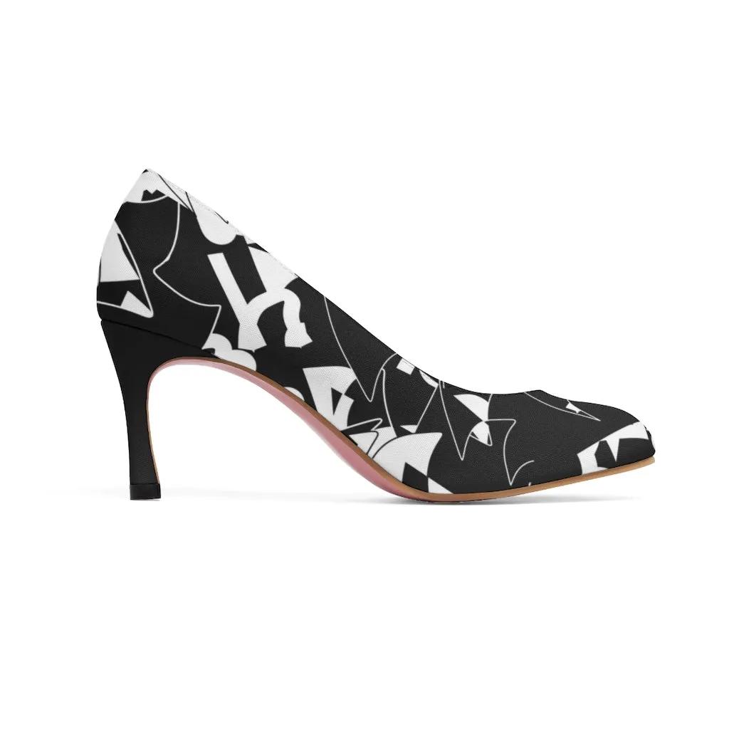 Women's High Heels BLACK WHITE