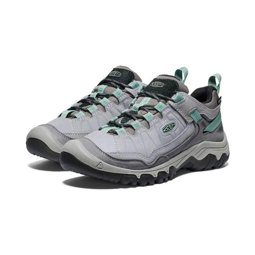 Women's Keen Targhee IV Waterproof Hiking Shoes Color: Alloy/Granite Green