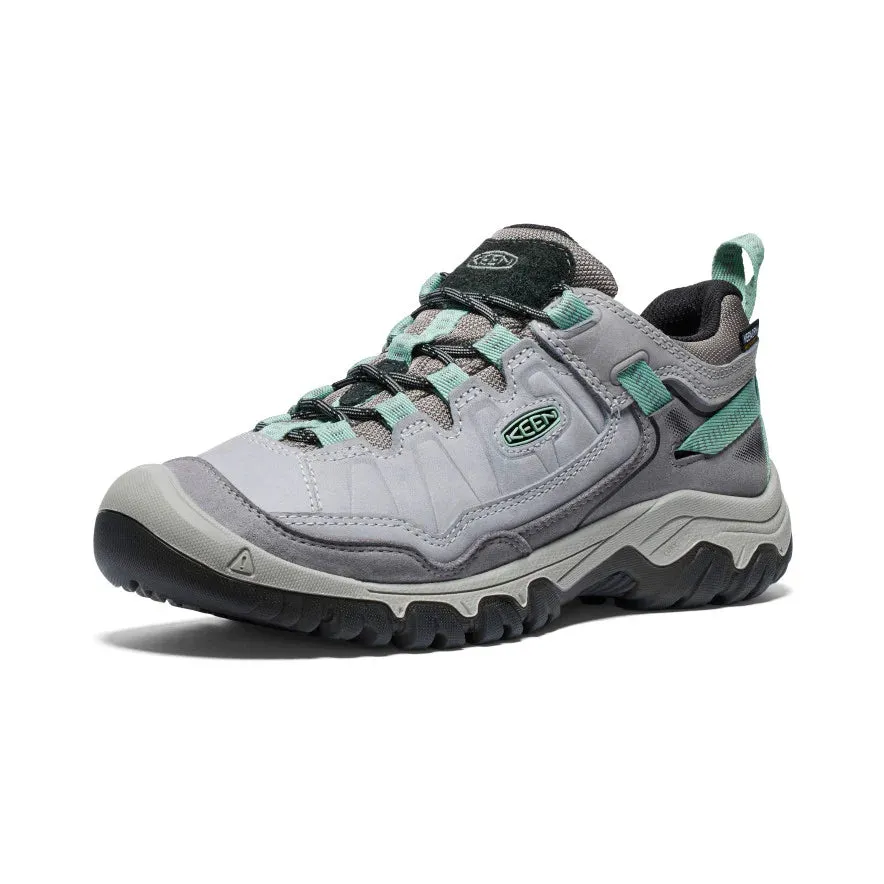 Women's Keen Targhee IV Waterproof Hiking Shoes Color: Alloy/Granite Green