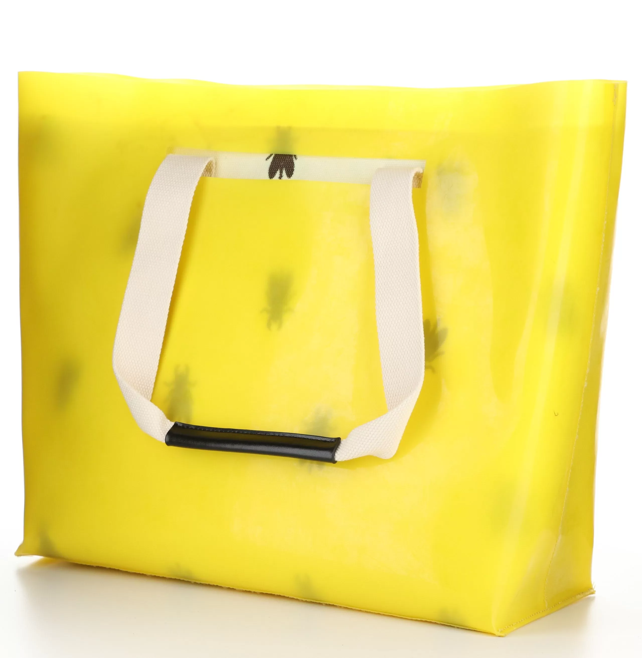 ZIME691FLY YELLOW/OFWHT/BLK Tote Bags